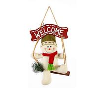 Omenluck 1PcXmas Decor Toy Doll Hang Decorations Snowman Door HangingXmas Decor For Christmas Party