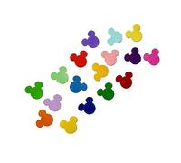 Omenluck Mini Mouse Confetti Glitter Confetti Sprinkles for Baby-Shower Boys Girls Disney Party Decoration Kids Theme Party Supplies Metallic Foil 12-18g 120pcs Red Yellow White Black