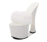 Omeslike Women's Festival Non-Slip Platform Sandals Chunky Heel - Ultimate Comfort & Style Sensation Wedding Guest Shoes,White,35