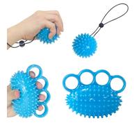 Omevett 2pcs Stress Balls for Adults Physiotherapy Hand Exerciser Finger Grip Strengthener Small Squeeze Ball for Arthritis Hand Therapy Kids Wrist Finger Training Relieves Stress Anxiety Relief