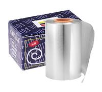 Omevett 50M Hair Foils for Highlighting Long Silver Aluminium Hairdressing Foil Roll Thick 10cm Wide Hair Foils for Highlights with Metal Cutter for Hair Colouring Bleaching Dye and Balayage
