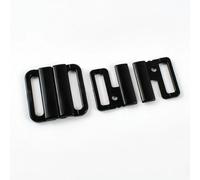 OMEVU 20/50/100 Sets 10/15/20/25mm Plastic Bra Buckle Bikini Strap Clasp Resin Button Closure Swimwear Hook DIY Underwear Accessories
