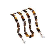 OMEVU Leopard Acrylic Sunglasses Chains for Men Women Vintage Mask Chain Holder Neck Strap Lanyard Glasses Chains Necklace
