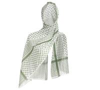 OMEWEE Women's Muslim Hijab Printed Head Scarf Keffiyeh Chiffon Shawl Wrap for Palestinian Headwrap Scarves Ladies Abaya Prayer Hijab Scarf Arabic Dubai Green One Size