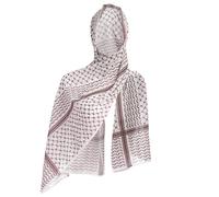 OMEWEE Women's Muslim Hijab Printed Head Scarf Keffiyeh Chiffon Shawl Wrap for Palestinian Headwrap Scarves Ladies Abaya Prayer Hijab Scarf Arabic Dubai Brown One Size