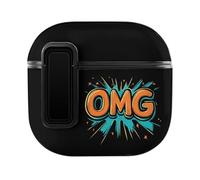 OMG Art Letters Slim Compatible with Airpods 4 Case Protective Hard Cover Skin