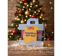 OMG Bubble Tea Bubbling Gift Box | Limited Edition Party Pop | Delight in Raspberry, Peach, Tropical Vibe & Bubble Gum Flavors | The Ultimate Bubble Tea Experience (Pack of 5)