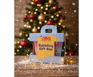 OMG Bubble Tea Bubbling Gift Box | Limited Edition Party Pop | Delight in Raspberry, Peach, Tropical Vibe & Bubble Gum Flavors | The Ultimate Bubble Tea Experience (Pack of 1)
