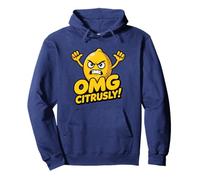OMG Citrusly Funny Angry Lemon Pun Funny Food Citrus Pun Pullover Hoodie