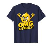 OMG Citrusly Funny Angry Lemon Pun Funny Food Citrus Pun T-Shirt