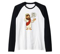 OMG Guys I Never Said That Jesus Meme Funny Chistian Humor Raglan Baseball Tee