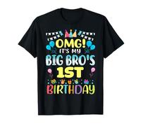 OMG It's My Big Bro's 1st Birthday Sweet 1 Years Old T-Shirt