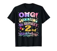 OMG It's My Big Brother's 2nd Birthday Happy 2 Years Old T-Shirt