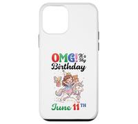 OMG Its My Birthday Born On June 11th Girl With Present Bear Case for iPhone 12 mini