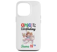 OMG Its My Birthday Born On June 11th Girl With Present Bear Case for iPhone 13 Pro