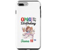 OMG Its My Birthday Born On June 11th Girl With Present Bear Case for iPhone 7 Plus/8 Plus