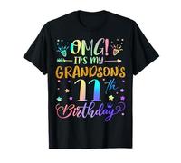 OMG It's My Grandson's 11th Birthday Sweet 11 Years Old T-Shirt
