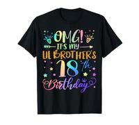 OMG It's My Lil Brother's 18th Birthday Sweet 18 Years Old T-Shirt