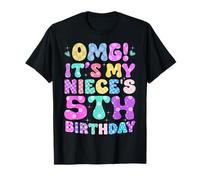 OMG It's My Niece's 5th Birthday Flowers 5 Years Old T-Shirt