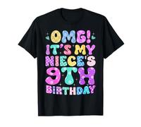 OMG It's My Niece's 9th Birthday Flowers 9 Years Old T-Shirt