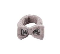 OMG Letter Bow Headbands Versatile Girls Women Wash Face Soft Turbans Elastic Hair Bands Coral Fleece Makeup Assistant Headwear(9)