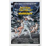 OMG Printing Moonraker James Bond 007 Roger Moore Poster/Print/Picture Satin Photo Paper - A2-420mm x 594mm