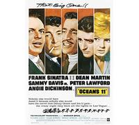 OMG Printing Oceans 11 Eleven Frank Sinatra The Rat Pack Poster/Print/Picture Satin Photo Paper - A1-594mm x 841mm