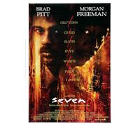 OMG Printing Seven Brad Pitt Morgan Freeman Poster | Movie Poster | A5-148mm x 210mm
