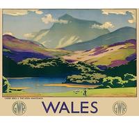 OMG Printing Wales By GWR Train Railway Travel Tourism A4 Poster Print Picture Satin Photo Paper