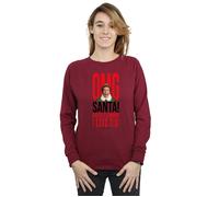 OMG Santa I Know Him Sweatshirt Elf Burgundy XXL