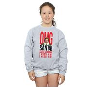 OMG Santa I Know Him Sweatshirt Elf Grey 5-6 Years