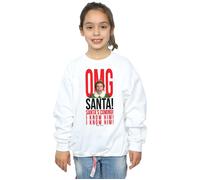 OMG Santa I Know Him Sweatshirt Elf White 12-13 Years