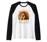 OMG You Guys That's Not What I Said Funny Christian Facepalm Raglan Baseball Tee