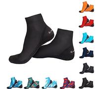 OMGear Water Socks Beach Volleyball Socks Sand Proof Booties Stretchy Quick Dry Swim Socks Aqua Shoes Adult Youth Dive Socks for Sand Soccer Snorkeling Swimming Surfing Rafting Kayaking(Black02,M)
