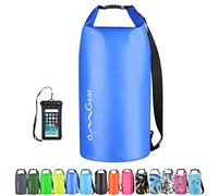 OMGear Waterproof Backpack With Waterproof Phone Pouch,30L/40L Dry Bag Sack Waterproof Bag For Kayaking,Boating,Sailing,Canoeing,Rafting,Hiking,Camping,Beach,Fishing,Swimming (dark blue, 30L)