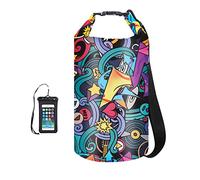 OMGear Waterproof Dry Bag Backpack Waterproof Phone Pouch 40L/30L/20L/10L/5L Floating Dry Sack for Kayaking Boating Sailing Canoeing Rafting Hiking Camping Outdoors Activities (Patterned02,20L)