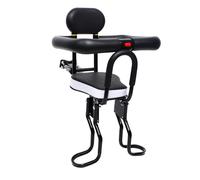 OMGGYER Bicycle Seat Children's Front Child Seat Bicycle Bicycle Seat Children Baby Front Holder up to 40 kg with Guardrail Handle, Pedals, Safety Belt, for Road Bike and MTB