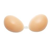 OMGREAT Stick on Bra - Sticky Bra Adhesive Push Up Bra for Women, Backless Strapless Reusable Invisible Bra Beige D(RHUK-LB20631123)
