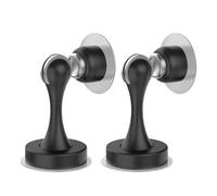 OmHome Magnetic Door Stopper 2 Pack. Heavy Duty Magnetic Door Catch with No Drill 3M Adhesive and Screws. No More Door Slams. Practical & Rust Proof Magnetic Door Stop for Both Wall Floor Mounting