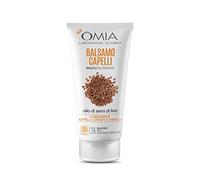 Omia, Balsamo Capelli Eco Organic con Olio di Semi di Lino, Per Capelli Crespi, Lisciante e Disciplinante, Adatto ad un Uso Frequente, Senza Siliconi, Dermatologicamente Testato - Flacone da 180ml