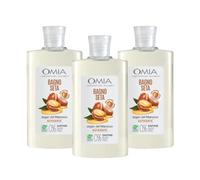 Omia, Erboristic Silk Bath with Moroccan Argan Oil, Bagnantismousse for Hair and Irritables, Refines Skin Elastic and Protected, Dermatologically Tested - 3 Bottles of 400 ml