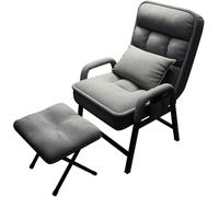 omic Recliner Wing Chair with Footstool Cozy Armchair for Living Room Perfect for TV Watching Reading & Relaxation Soft Fabric Comfort & Support