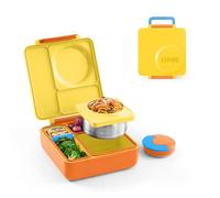 Omie 66FC09 OmieBox Kids Bento Lunch Box, Plastic, Sunshine