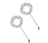 OMIGA 2 Pieces GX53 Base Lamp Holder Connector Bulb Socket Standard Lamp Holder with 12 CM Connection Line Cable for GX53 Light Bulb LED LFC Lamps with Wire