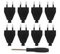OMIGA 8 Piece Electrical Plug Plates Euro Plate European Plugs