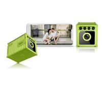 Omihakvi Mini Spy Hidden Camera Full HD 1080P Wireless WiFi Indoor Security Camera, with Battery Power Suitable for Family Use with Night Vision, Motion Detection, Wide Angle, APP Control (Green)