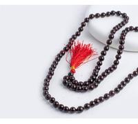 Omindri Original Lal Chandan Jaap Mala 108 Beads Natural & Authentic with Lab Certificate | Red Sandalwood Rosary of Spiritual Awakening and Healing (Length: 30 to 40 Inches,Beads: 108 (Maroon)