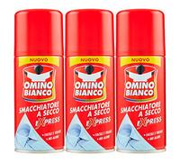 Omino Bianco - Specific Product for Intense Stain Removal, Expess Dry Spray, Immediate Action Without Streaks, 3 Bottles x 125 ml