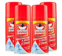 Omino Bianco - Specific product to remove intense stains, stain remover, dry spray Expess, instant action without streaks, 4 bottles x 125 ml