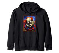 Ominous Vampire Clown Zip Hoodie